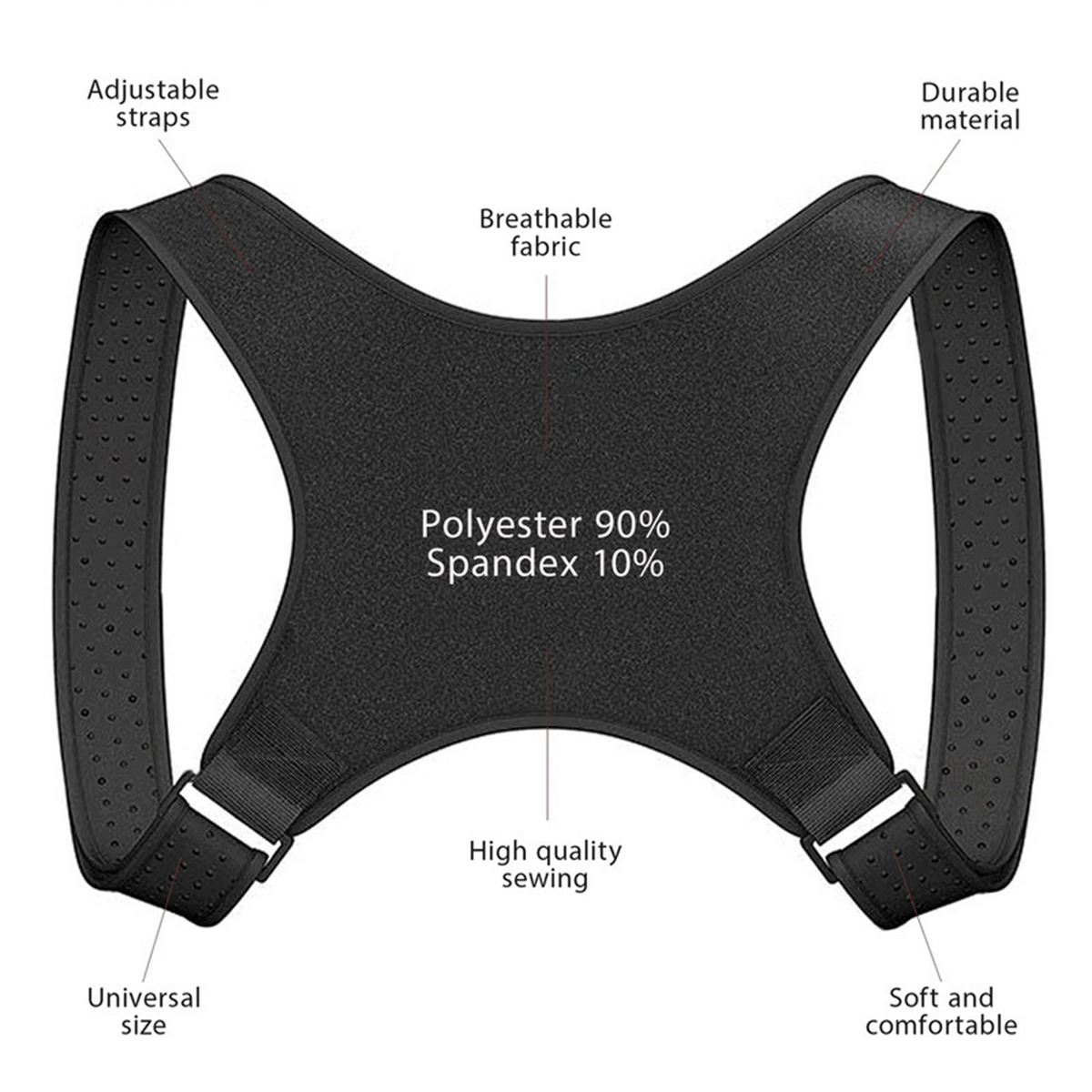 Adjustable Posture Corrector Back Support Brace