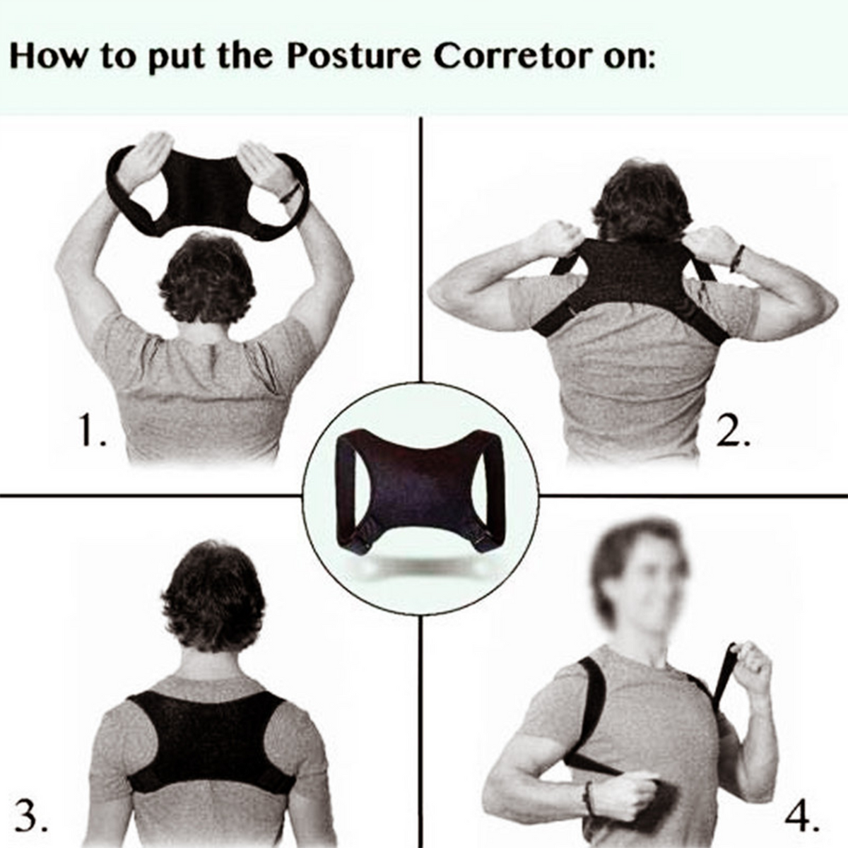 Adjustable Posture Corrector Back Support Brace
